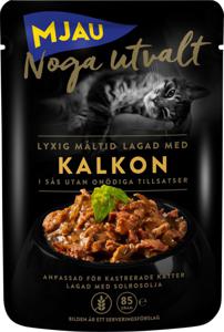 Mjau Noga Utvalt Kalkon i Sås 85 g produkt bild