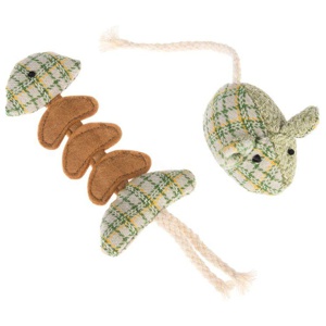 Modern Living Glasgow Katzenspielzeug-Set Fischgräte Produktbild