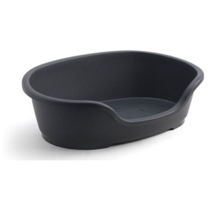 Moderna Hundbädd Plast Oval Svart produkt bild