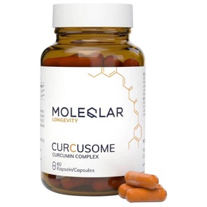 MOLEQLAR LONGEVITY CURCUSOME CURCUMIN COMPLEX 60 St Kapseln Produktbild