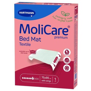 MOLICARE Premium Bed Mat Text.7 Tro.m.Flü.75x185cm Produktbild