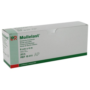 Mollelast 6cmx4m weiss Produktbild