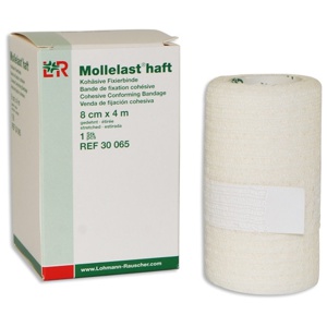 Mollelast Haft - 8 cm x 4 m (vit) produkt bild