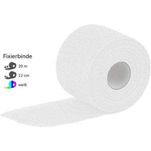MOLLELAST haft Binden latexfrei 12 cmx20 m weiß Produktbild