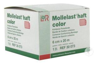 Kohesiv fixeringsbinda Mollelast Haft - 6cmx20m röd latex produkt bild