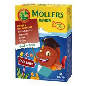 Möller's Junior koolamaitselised geelkalakesed N45 toote pilt
