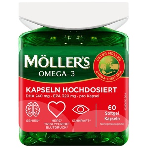 MÖLLER'S Omega-3 Kapseln hochdosiert Produktbild