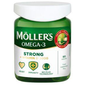 Möller's Omega-3 Strong + Vitamin D N60 toote pilt