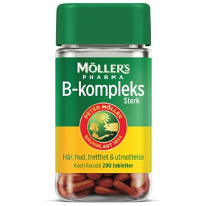 Möller's Pharma B-kompleks sterk tabletter 200 stk produktbilde