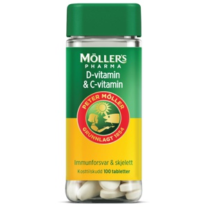 Möller's Pharma D-vitamin & C-vitamin 100 stk produktbilde