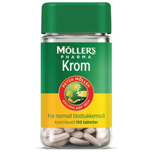 Möller's Pharma Krom tabletter 100 stk produktbilde