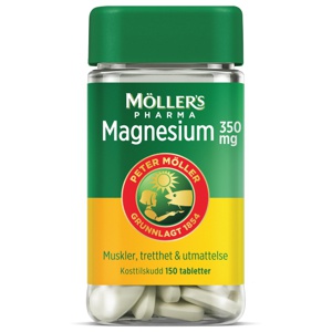 Möller's Pharma Magnesium 350 mg tabletter 150 stk produktbilde