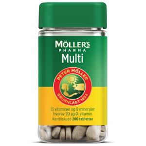 Möller's Pharma Multi tabletter 200 stk produktbilde