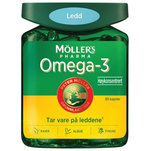 Möller's Pharma Omega-3 ledd kapsler 80 stk produktbilde