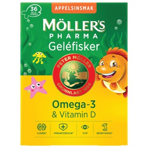 Möller's Pharma Omega 3 gelefisk 36 stk produktbilde