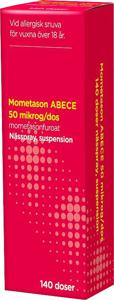 Mometason ABECE Nässpray suspension 50 µg/dos 140 doser produkt bild
