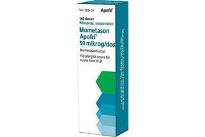 Mometason Apofri, nässpray, suspension 50 mikrogram/dos, 140 doser produkt bild