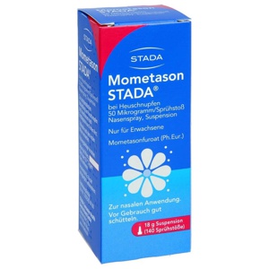 Mometason STADA Heuschnupfenspray 50 µg / Sprühs., 18 g Nasenspray Produktbild
