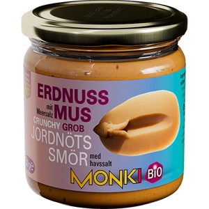 Monki Jordnøddesmør Crunch Økologisk   330 g produktbillede