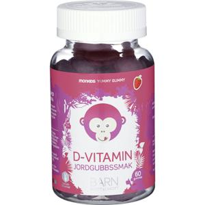 Monkids D-vitamin Jordgubb, 60 st produkt bild