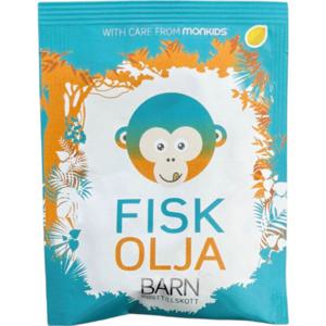 Monkids Fiskolja Citron Barn Smakprov 2 st produkt bild