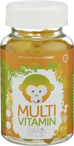 Monkids Multivitamin + Apelsin, 60 tuggtabl produkt bild