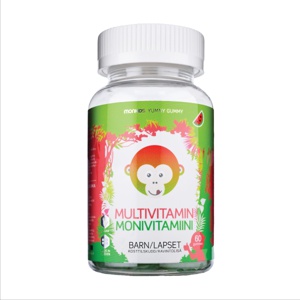 Monkids Multivitamin Barn Vannmelon 60 stk produktbilde