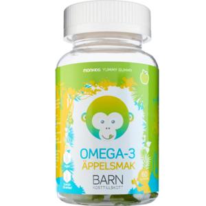 Monkids Omega-3 Barn Äpple 60 tuggisar produkt bild
