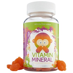 Monkids Vitamin Mineral, 60 tuggtabl produkt bild