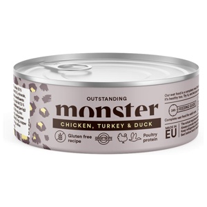 Monster Cat Adult Multi Protein Chicken Turkey & Duck 100 g produkt bild