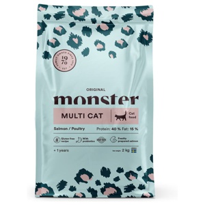 Monster Cat Adult Multicat Salmon & Poultry (2 kg) produkt bild
