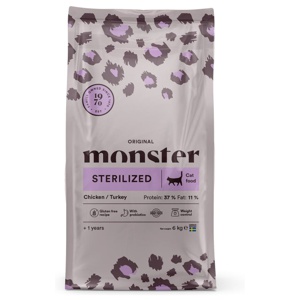 Monster Cat Adult Original Sterilized Chicken and Turkey (6 kg) produkt bild