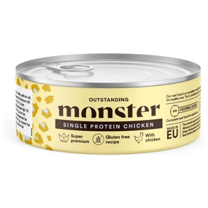 Monster Cat Adult Single Protein Chicken Burk 12x100 g produkt bild