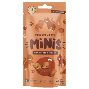 Monster Cat Minis Grain Free Kattgodis Kyckling 60 g produkt bild