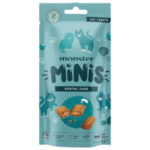 Monster Cat Minis Kattgodis Dental 60 g produkt bild