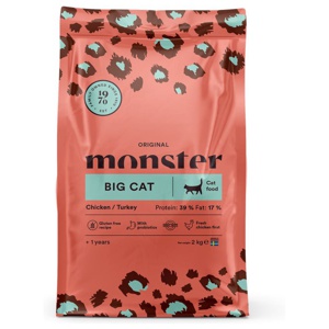 Monster Cat Original Big Cat Chicken & Turkey (2 kg) produkt bild