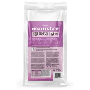 Monster Classic Dog S/M Puppy Poultry Torrfoder till Valp produkt bild