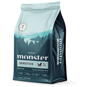 Monster Dog Adult All Breed Sensitive White Fish (12 kg) produkt bild