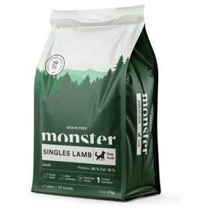 Monster Dog Adult All Breeds Grain Free Singles Lamb (2 kg) produkt bild