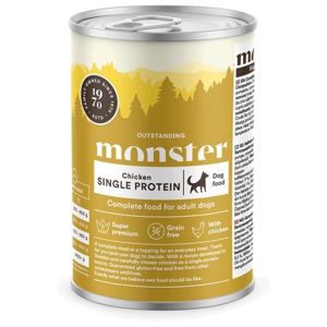 Monster Dog Adult Single Protein Chicken Can 400 g produkt bild