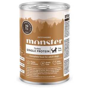 Monster Dog Adult Single Protein Turkey 400 g produkt bild