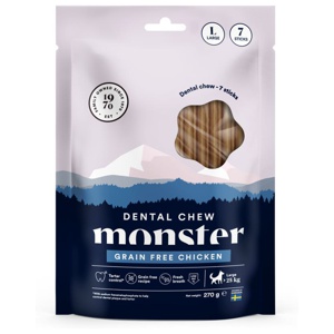 Monster Dog Dental Chew Grain Free Chicken Large (7-pack) produkt bild