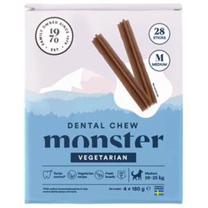 Monster Dog Dental Chew Vegetarian Medium (28-pack) produkt bild