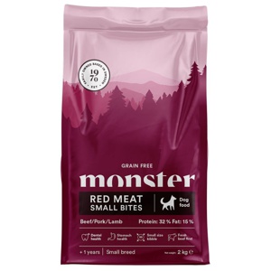 Monster Dog Grain Free Adult Red Meat Small Bites Torrfoder till Hund produkt bild