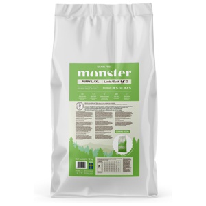 Monster Dog Grain Free Puppy Large/XL Lamb & Duck 12 kg produkt bild