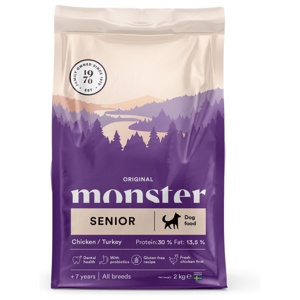 Monster Dog Senior Chicken and Turkey (2 kg) produkt bild