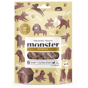 Monster Dog Training Treats Ostrich 100 g produkt bild