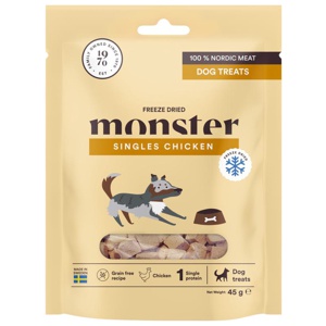 Monster Dog Treats Freeze Dried Chicken (45 g) produkt bild