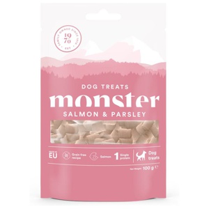 Monster Dog Treats Salmon & Parsley 100 g produkt bild