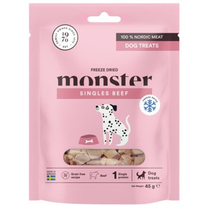 Monster Hundgodis Frystorkad Biff (45 g) produkt bild